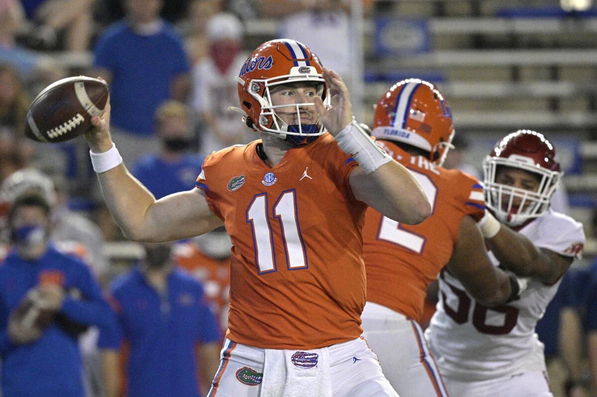 STAT WATCH Gators Trask ahead of Burrow pace for TD passes The